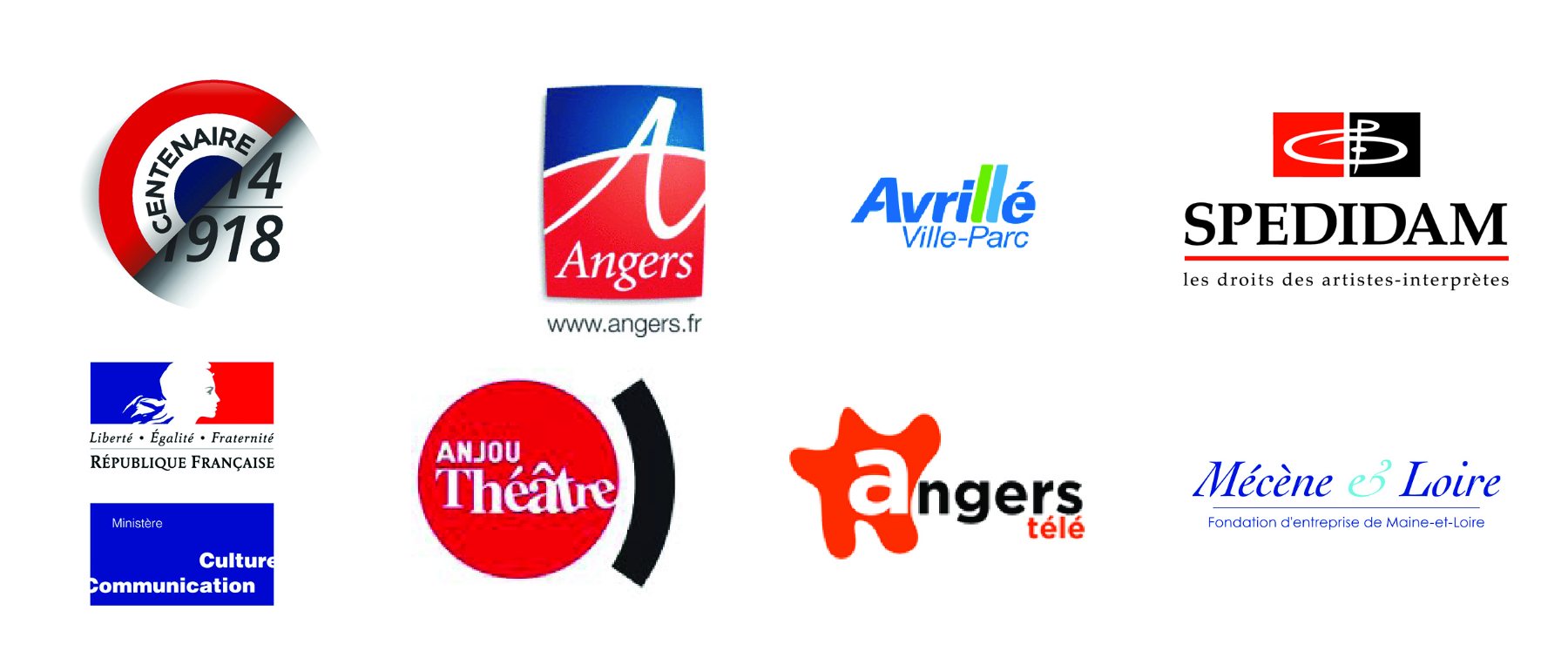 Logos des partenaires de RPG 14 ou le jeune homme et la machine à tuer